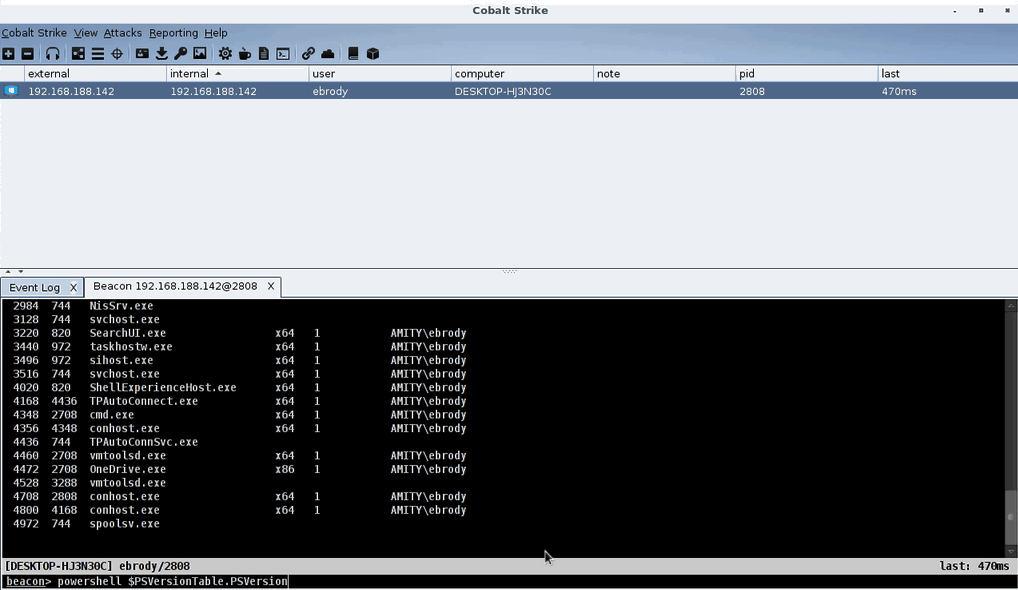 cobalt strike beacon commands